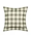 Piper & Wright Eloise Gingham Check Decorative Pillow, 18" X 18" In Green