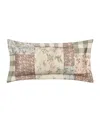 Piper & Wright Eloise Patchwork Boudoir Decorative Pillow, 12" X 30" In Multi