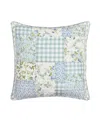 Piper & Wright Karalena Cotton Quilted Decorative Pillow, 20 X 20"