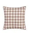 Piper & Wright Mayfair Quilted Decorative Pillow, 18" X 18" In Pink