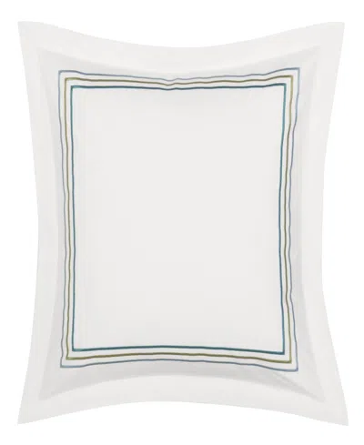 Piper & Wright Meadow Embroidered Sham, European In White
