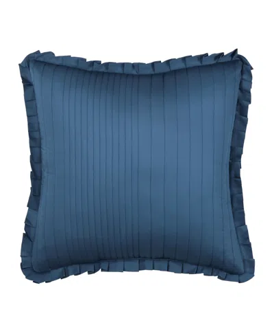 Piper & Wright Meadow Square Quilted Decorative Pillow, 20" X 20" In Blue
