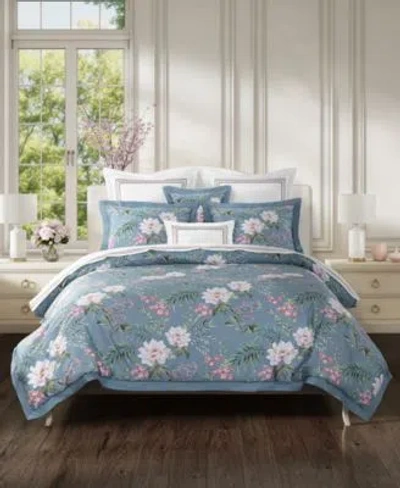 Piper & Wright Piper Wright Savannah Cotton Floral Comforter Sets In Blue
