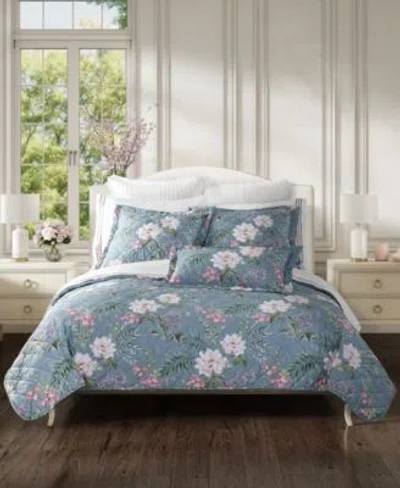 Piper & Wright Piper Wright Savannah Floral Quilt Sets In Blue