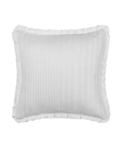 Piper & Wright Savannah Square Quilted Decorative Pillow, 20" X 20" In White