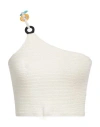 Pipikini Woman Top Ivory Size M Hypoallergenic Microfibre, Elastic Fibres In White