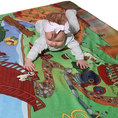 Pipp & Spalding Seek And Find Tummy Time Blanket Play Mat In Multi