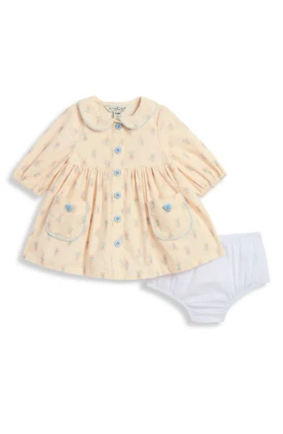 PIPPA & JULIE PIPPA & JULIE AUDREY FLORAL CORDUROY DRESS & BLOOMERS
