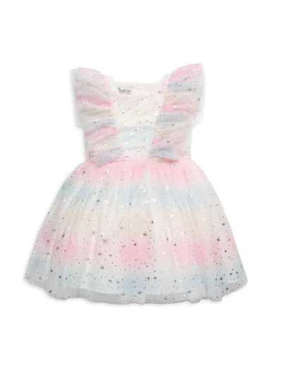 Pippa & Julie Baby Girl's & Little Girl's Victoria Embellished Ruffle Tulle Dress In Pink