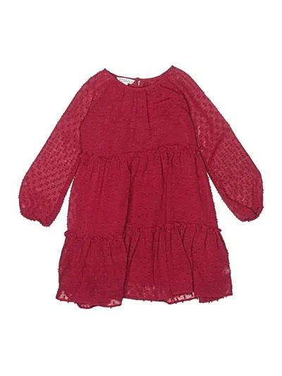 Pre-owned Pippa & Julie Kids' Dress In Burgundy