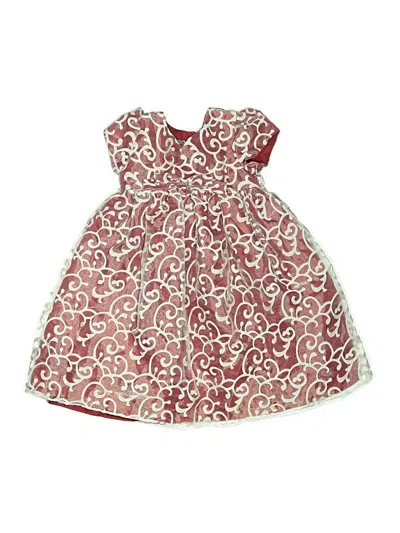 Pre-owned Pippa & Julie Kids' Dress In Burgundy