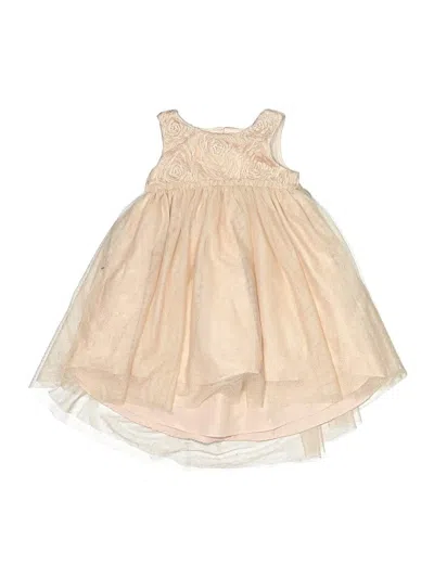 Pre-owned Pippa & Julie Kids' Dress In Tan