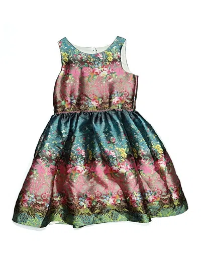 Pre-owned Pippa & Julie Kids' Dress In Teal