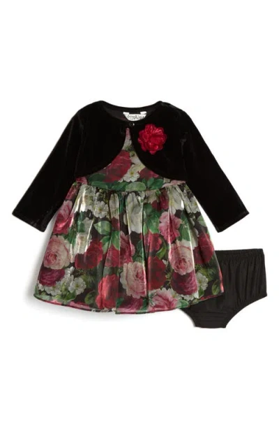 Pippa & Julie Baby Girl's 3-piece Dress, Bolero Jacket & Bloomers Set In Red