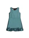 Shop Pippa & Julie Girl's Hazel V-neck Dress In Teal