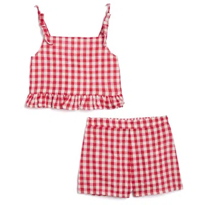 Pippa & Julie Babies'  Janice Ruffle Tank & Shorts Set
