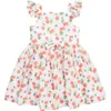 Shop Pippa & Julie Kids' Cherry Print Chiffon Dress In White