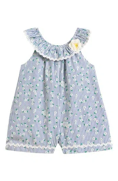 Pippa & Julie Babies'  Kids' Lisa Daisy Stripe Romper In Multi