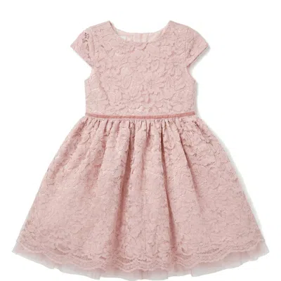Pippa & Julie Kids' Remy Sparkle Lace Float Dress In Pink