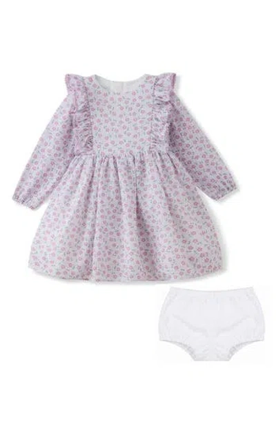 Pippa & Julie Babies'  Kids' Thea Chiffon Seersucker Dress & Bloomers Set In Purple