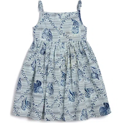 Pippa & Julie Kids' Tracy Seashell Sundress In Navy