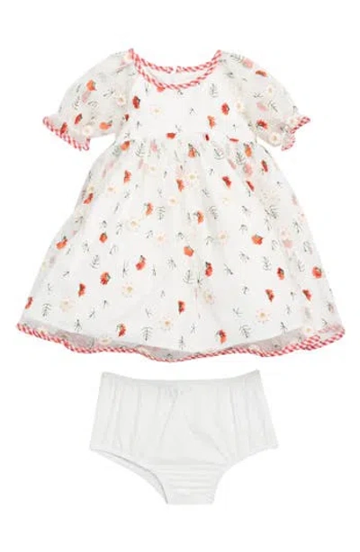 Pippa & Julie Babies'  Marni Summer Embroidered Dress & Bloomers In White