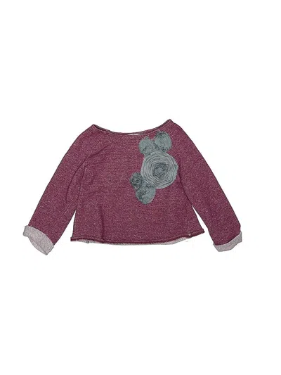 Pre-owned Pippa & Julie Kids' Pullover Sweater In Burgundy