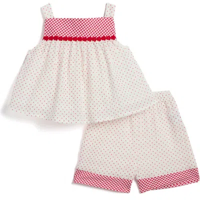 Pippa & Julie Babies'  Saskia Tank & Shorts Set In White