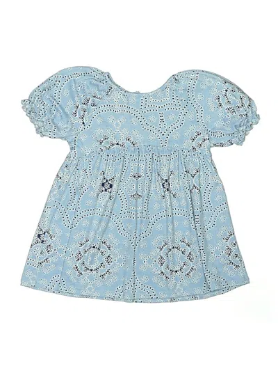Pre-owned Pippa & Julie Kids' Short Sleeve Blouse In Blue