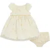 Pippa & Julie Sienna Embroidered Dress & Bloomers In White