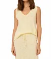 Pippa Georgia Sleeveless Top In Lemon In Yellow