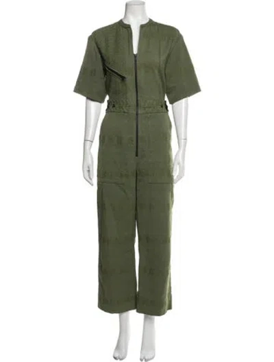 Pre-owned Pippa Holt Patterned Jumpsuit In Green