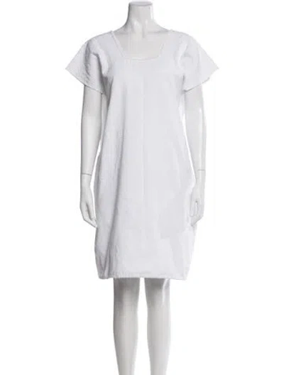 Pre-owned Pippa Holt Patterned Knee-length Dress In White