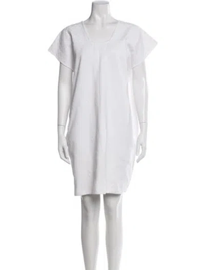 Pre-owned Pippa Holt Patterned Knee-length Dress In White