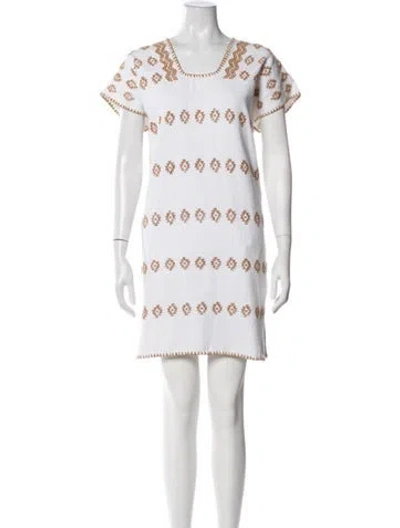 Pre-owned Pippa Holt Patterned Mini Dress In Neutrals