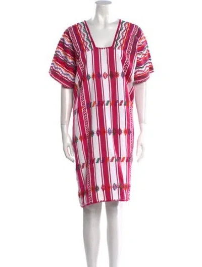 Pre-owned Pippa Holt Printed Knee-length Dress In Pink