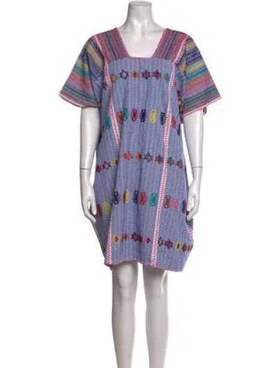 Pre-owned Pippa Holt Printed Mini Dress In Multicolor