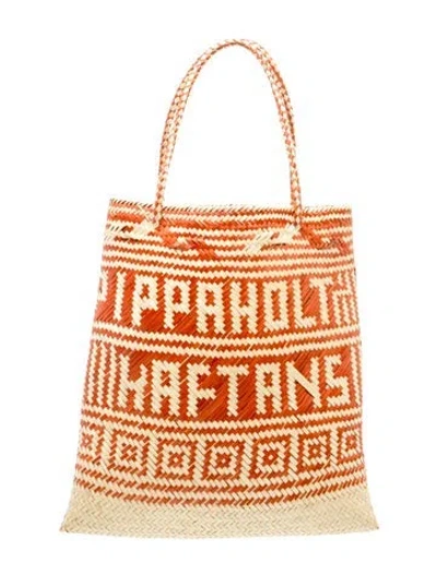 Pre-owned Pippa Holt Straw Tote In Multicolor
