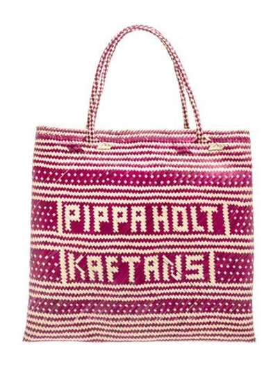 Pre-owned Pippa Holt Straw Tote In Neutrals