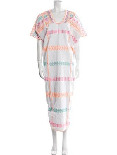 Pre-owned Pippa Holt Striped Long Dress In Multi