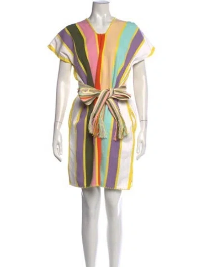 Pre-owned Pippa Holt Striped Mini Dress In Multi
