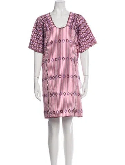Pre-owned Pippa Holt Striped Mini Dress In Pink