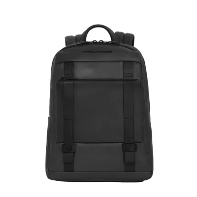 Piquadro 12.9" Laptop Or Ipad Pro Backpack In Black
