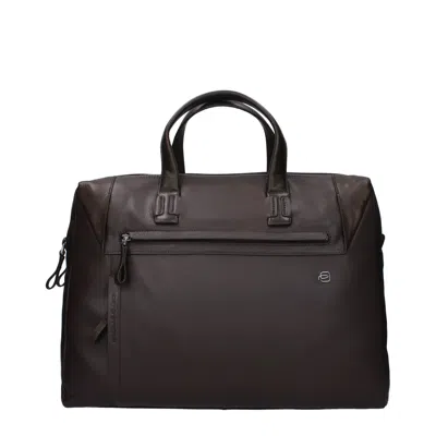 Piquadro Work Bags Men Leather Brown/dark Brown