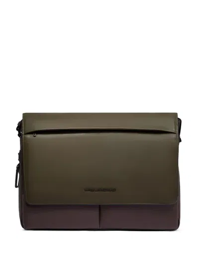 Piquadro 14-inch Laptop Messenger Bag In Green