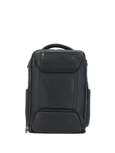 Piquadro 15.6” Laptop Holder Backpack In Black