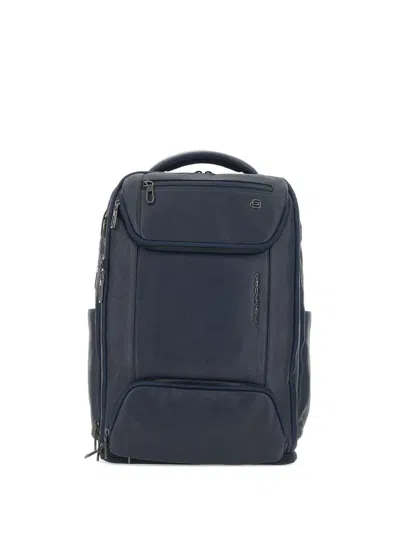 Piquadro 15.6” Laptop Holder Backpack In Blue
