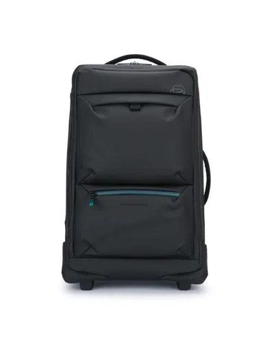 Piquadro 2-wheel Trolley In Black