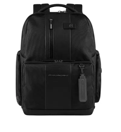 Piquadro Anti-theft Backpack In Black