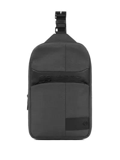 Piquadro 贴花电脑包 In Black